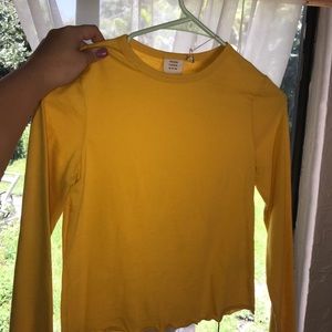 Yellow long sleeve top